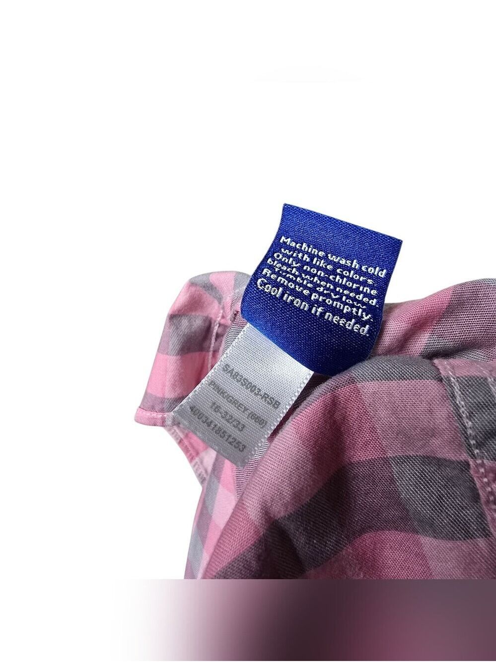 Apt. 9 Premier Flex Slim Fit Plaid Button Down Shirt Pink Gray Long Sleeves 16 - Picture 8 of 8
